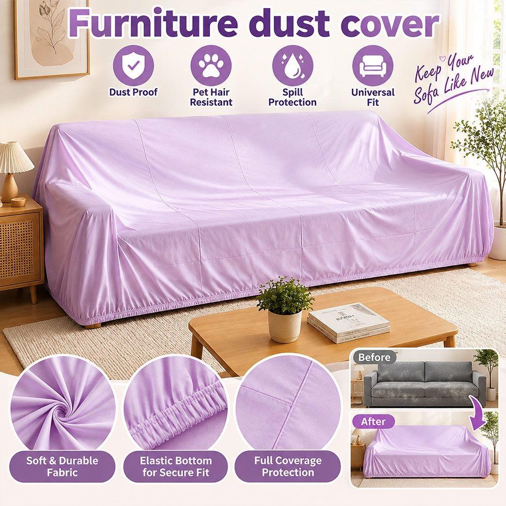 Non Woven Fabric Furniture Dust Cover Purple Dustproof Cover New Sofa Dust Cover Bedroom