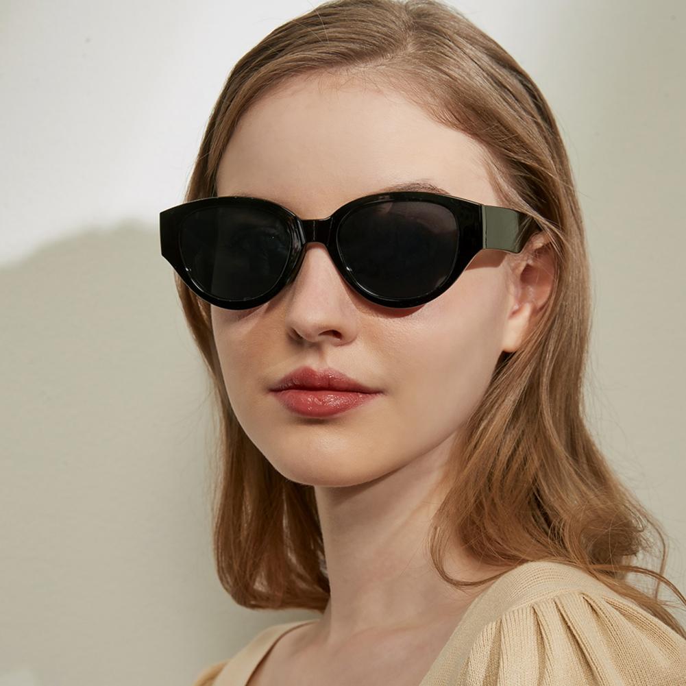 

Retro Popular Beach Summer Must-Have Jelly Color Oval Sunglasses Eyewear