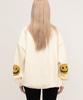 GRAVER [Unisex] Elbow Drawing Dot Smile Sweatshirt_Cream