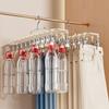 Heavy Duty Multi-Clip Drying Rack Stainless Steel Windproof Clothing Rack Laundry Hanger  Outdoor