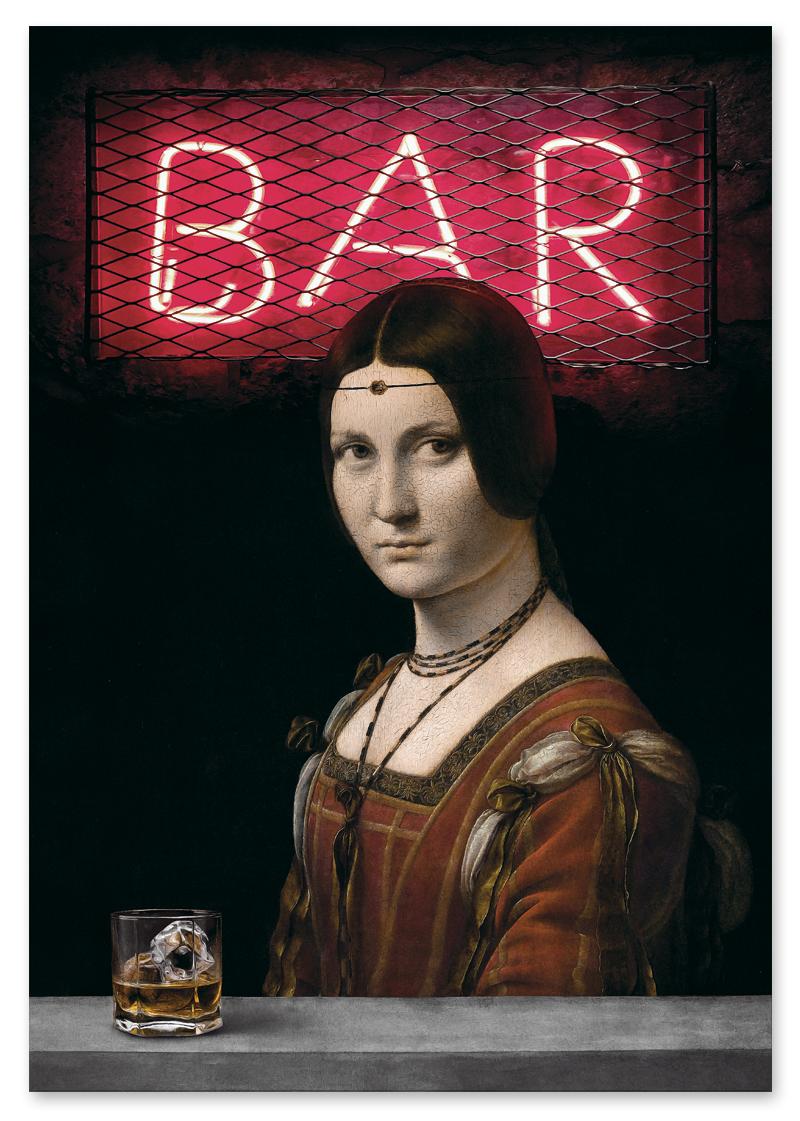 

Plakat old whisky leonardo da vinci 30x40 cm