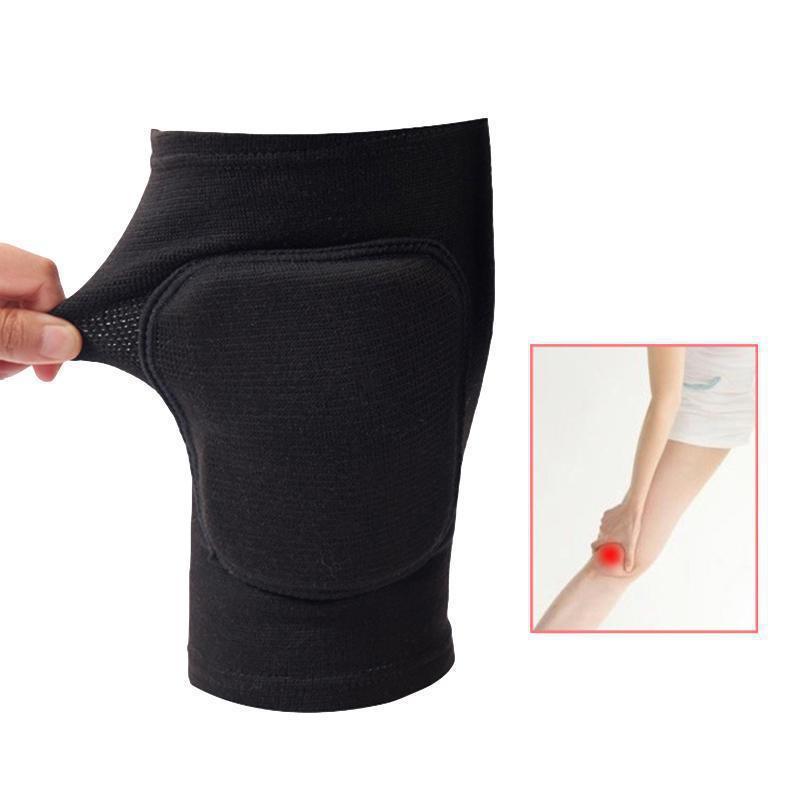 1Pair Compression Knee Pads Non-Slip Breathable Knee Support Braces Anticollision Sponge Soft Knee Pads