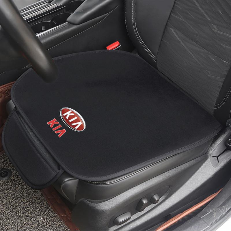 AHF1 For KIA Rio Ceed Sportage Cerato Sorento Picanto K5 Car Seat Cushion Non-Slip Cover Ice Silk Velvet Plush Auto Accessories