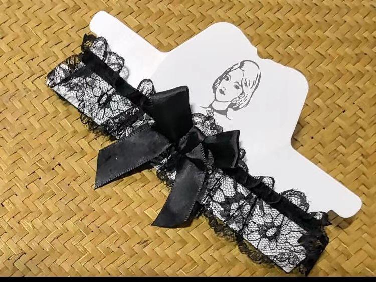 

Спокусливий мереживний стегновий підв яз із бантом - Червоний, Білий, Чорний