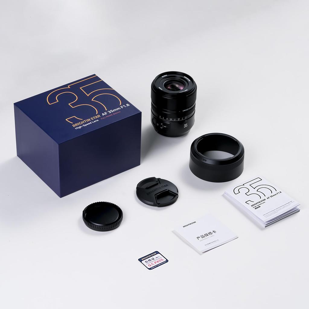 Brightin Star AF 35mm Standard Large Compatible with Nikon Z Mount Mirrorless Including the and Black F1.8 Lens, Full-Frame, Aperture, Cameras, Z30,