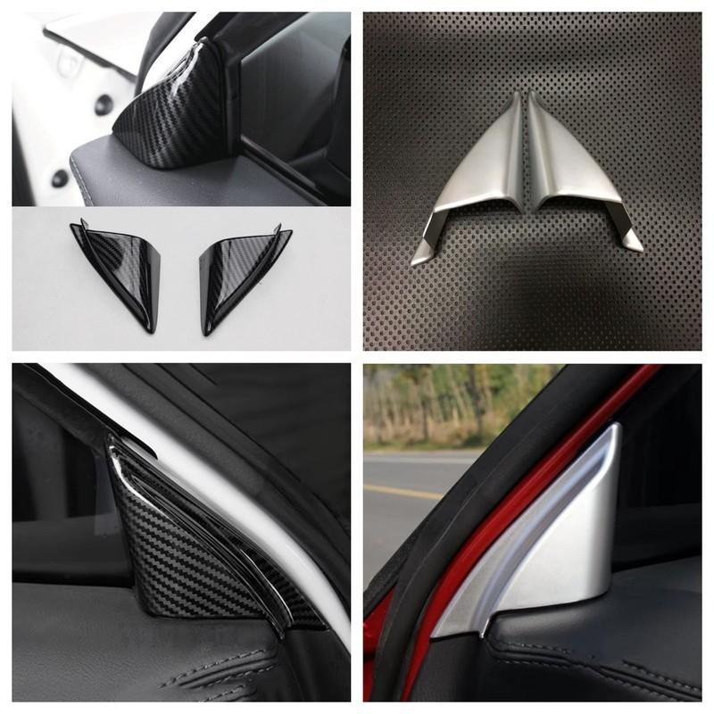 For Mazda CX-5 CX5 KF 2017 2018 2024 Car Front Door Inner Window Triangle Cover A Colum Sticker Trims