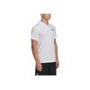 Adidas Logo Print Sports Tennis Polo Shirt Men Tops White HT7182