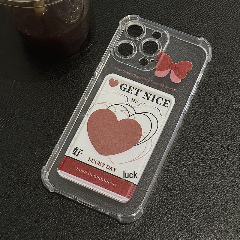 Husă Protectoare Zhitai Suport Card Desen Animat pentru iPhone 15 Pro, 14, 13, XS, XR și 16 Pro Max