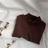 GL-Kids Unisex Koreanischer Herbst/Winter Dickes Langarmshirt mit hohem Kragen