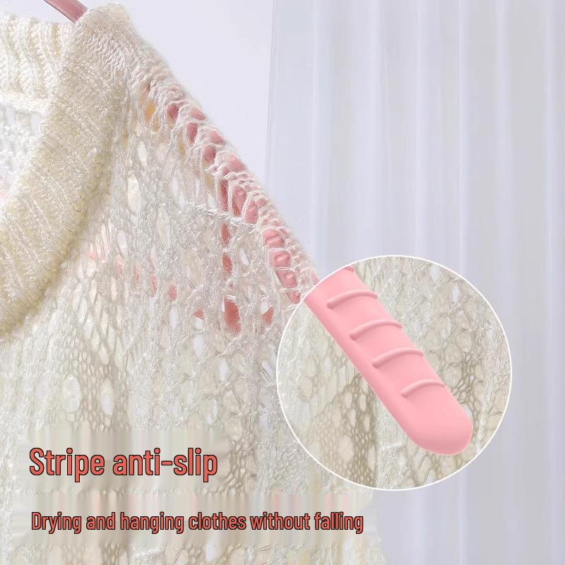 Non-Slip Seamless Shoulder Clothes Hanger: No Bumps, Suitable for Drying and Hanging.