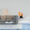 Tropical Palm Leaves Wood Wall Art And Modern Fish Sculpture Resin Ornament Creative Jungle Decor