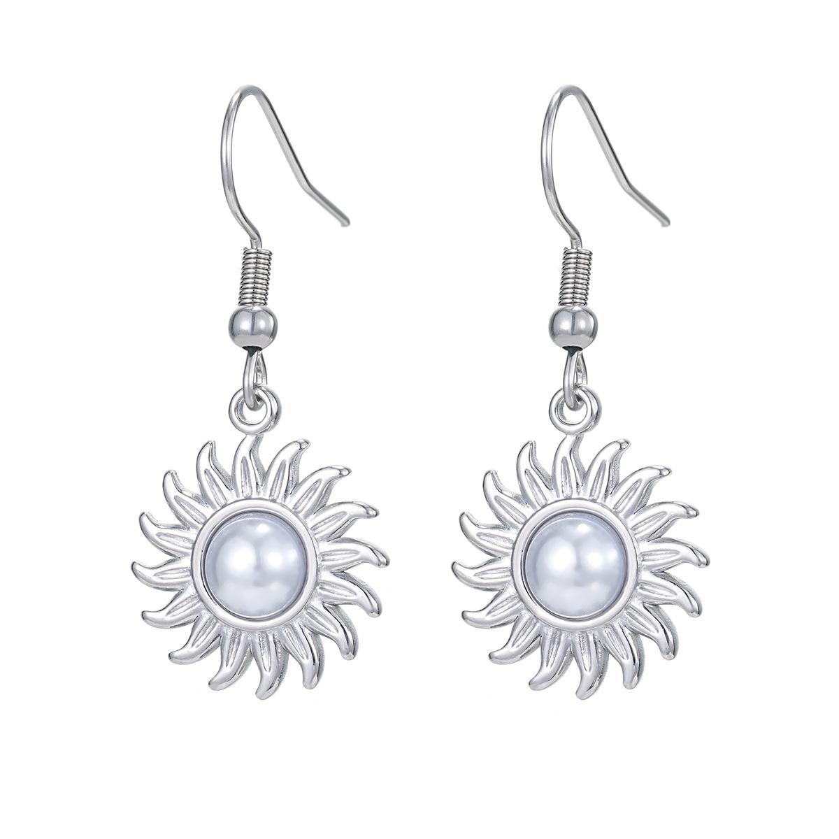 

Сережки та підвіски з нержавіючої сталі «Соняшник», жіночі богемні літні прикраси, дизайн, натхненний природою