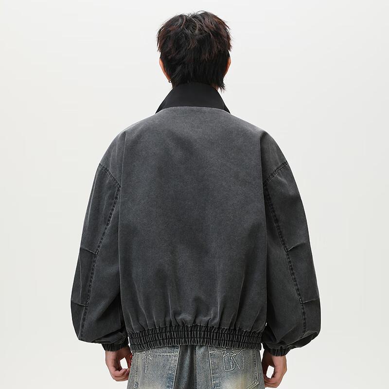 Wassup Sohot Men's Stand Collar Workwear Jacket