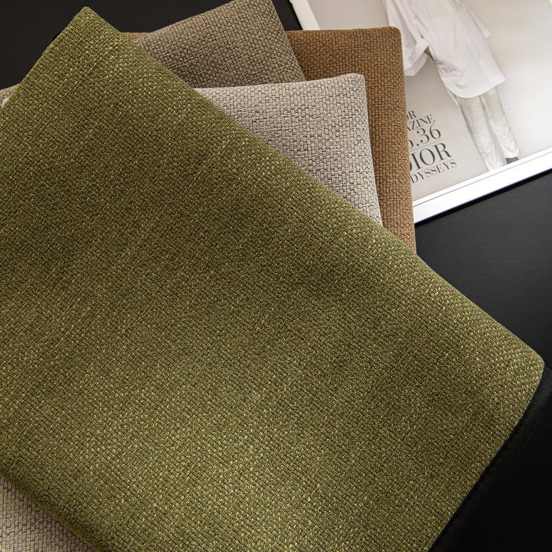 Simple Solid Color Sofa Cushion  New Four-Season Universal Straight Row Cloth Towel High-End Non-Slip Leather Sofa Seat Cushion