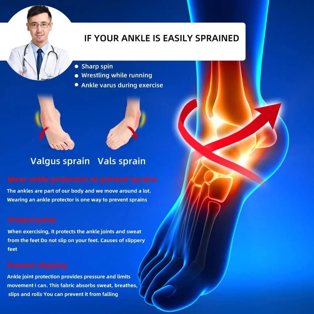 1Pcs Ankle Support Brace,Adjustable Compression Ankle Support,For Men Women Achilles Tendon Support And Plantar Fasciitis