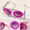 Kids Daisy Flower Sunglasses UV400 Protection Summer Beach Shades for Girls Baby Outdoor Eyewear