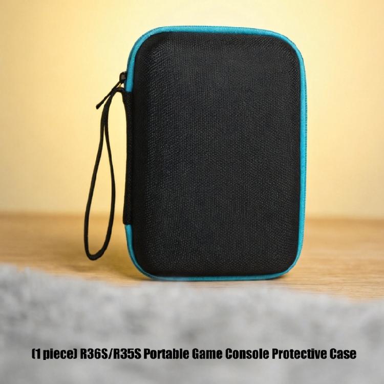 Carrying Case for R36S/R35S Scratchproof Storage Box Handheld Game Console Shockproof Protector Case with Mesh Pocket