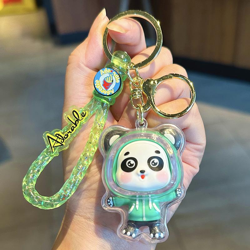 

Acrylic Panda Keychain Creative Personality Men S Car Key Chain Pendant Women S Exquisite Bag Pendant