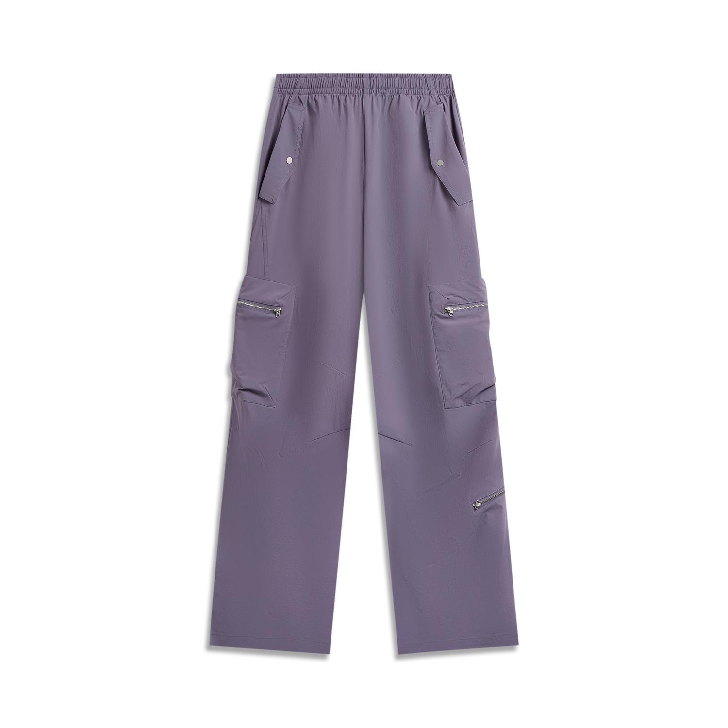 Li-Ning Серия Фитнес Принт Логотип Эластичные + Шнурок Спортивные Повседневные Брюки Женские брюки AYKW384-5 XS