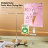 Aluminum Sign Holder Clamp Adjustable Pop Display Clip Holder Simple Merchandise Label Clip  Office