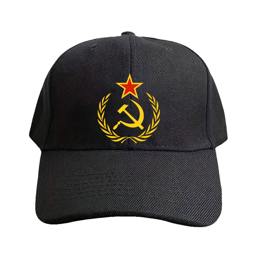 Soviet Hammer and Sickle Star Cap Summer Woman Man Adult Hat Fashion Casual Adjustable Printed Baseball Caps Trucker Cap