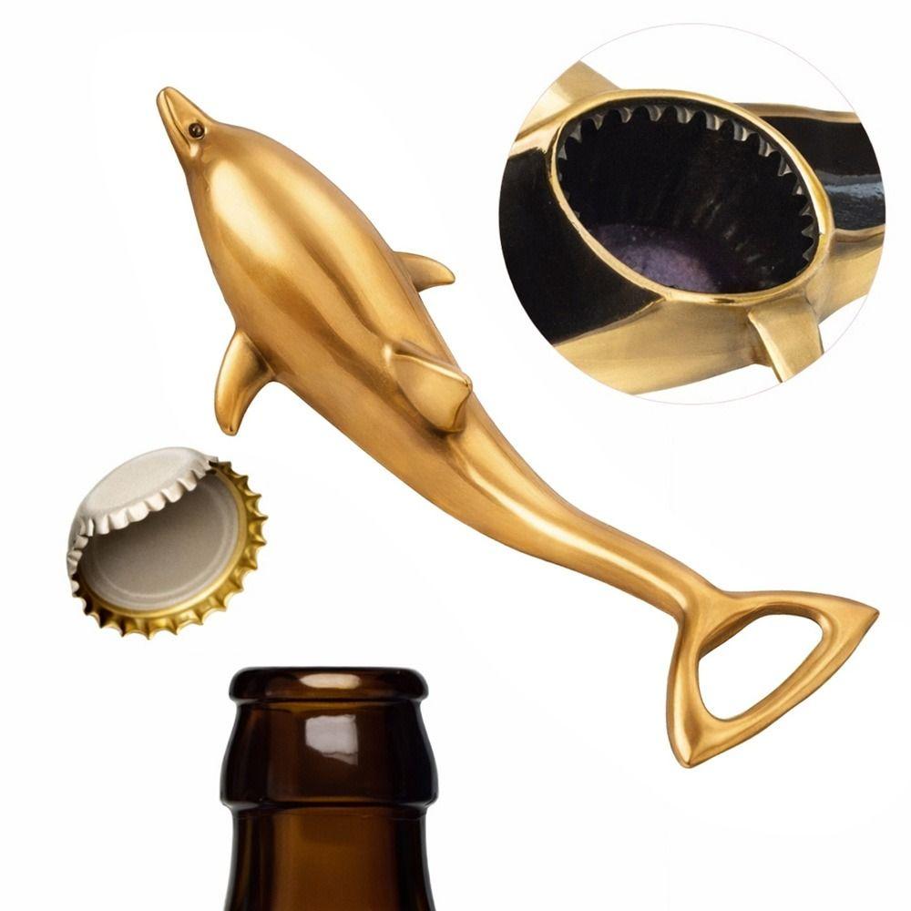 Metal Metal Beer Opener Effort Saving Cute Beer Opener Dolphins Bottle Opener Restaurants