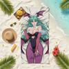 Anime M-Morrigan Aensland Towel Soft Pool Gift For Travel Gym Shower Camping Quick Dry Sports Beach Towels