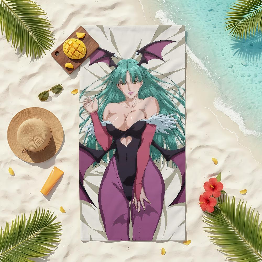 Anime M-Morrigan Aensland Towel Soft Pool Gift For Travel Gym Shower Camping Quick Dry Sports Beach Towels