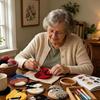 Soft Bird Coasters Punch Needle Kit Handmade Bird Coaster Kit Embroidery Coaster Kit  for Beginners