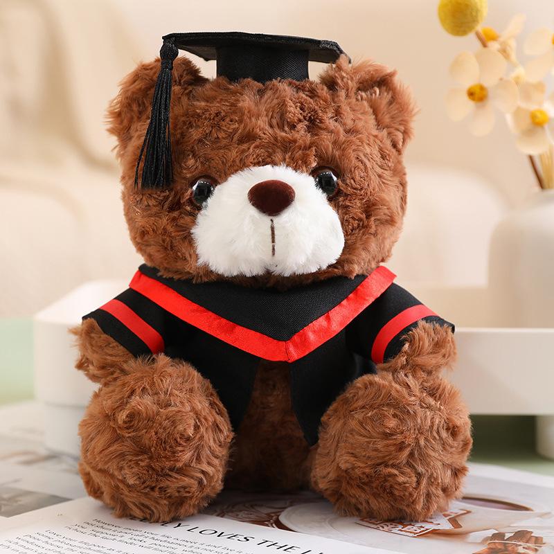 Doctor Service Bear Doll Plush Toy Doctor Bear Bachelor Teddy Bear Doll Graduation Memorial Gift
