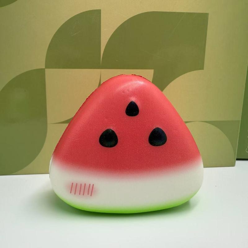 Squishy Watermelon Squeeze Toy Lovely Fruit Pinch Fidget Toys Soft Fast Rebound Decompression Doll Anti-stress Gift Cute Things