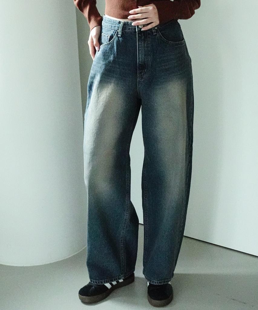 KOOLKITTEN Washed Wide-Leg Jeans