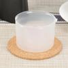 5pcs Simple Round Cork Coaster, Anti Slip And Heat-Insulating Office Desk Coaster, Coffee Table Home Heat-Resistant Coaster