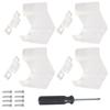 Clear  Sliding Mirrored Door Latches Replacement ABS Wear Resistance Door Latches for Motorhome & Campers Closet Doors