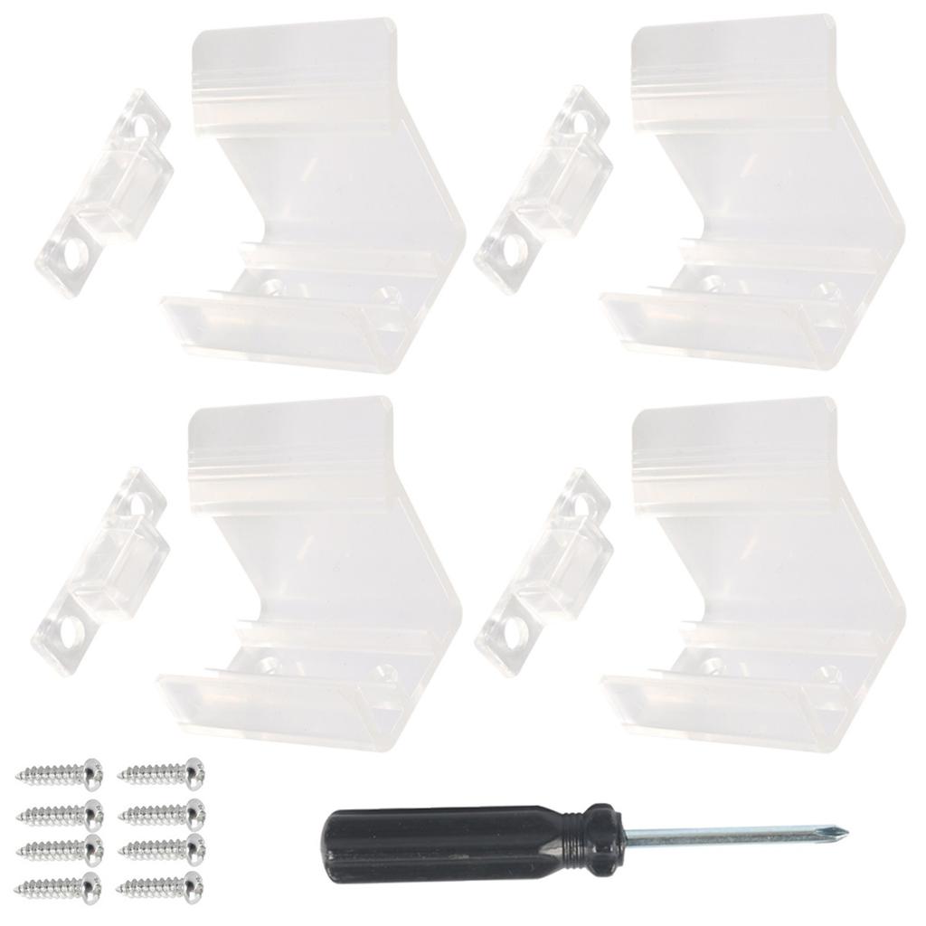 Clear  Sliding Mirrored Door Latches Replacement ABS Wear Resistance Door Latches for Motorhome & Campers Closet Doors