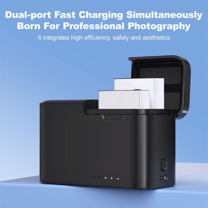 Quick Install Chargers Case for Action 5 /4/3 Camera High Impact Resistant Charging Solution For Adventurers