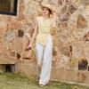 Xiangying Women's French Drape Neck Knit Top