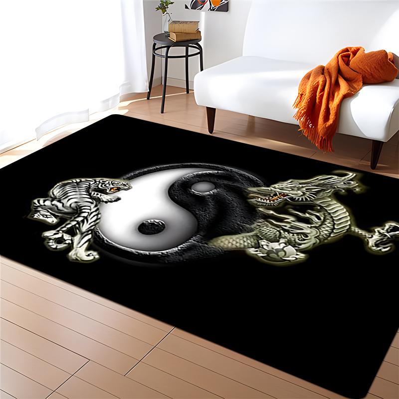 Moderní čínské Tai Chi Bagua Yin Yang Koberec do obývacího pokoje Koberec pro děti Play Home Deco Floor Mats E-sports Židle Koberce