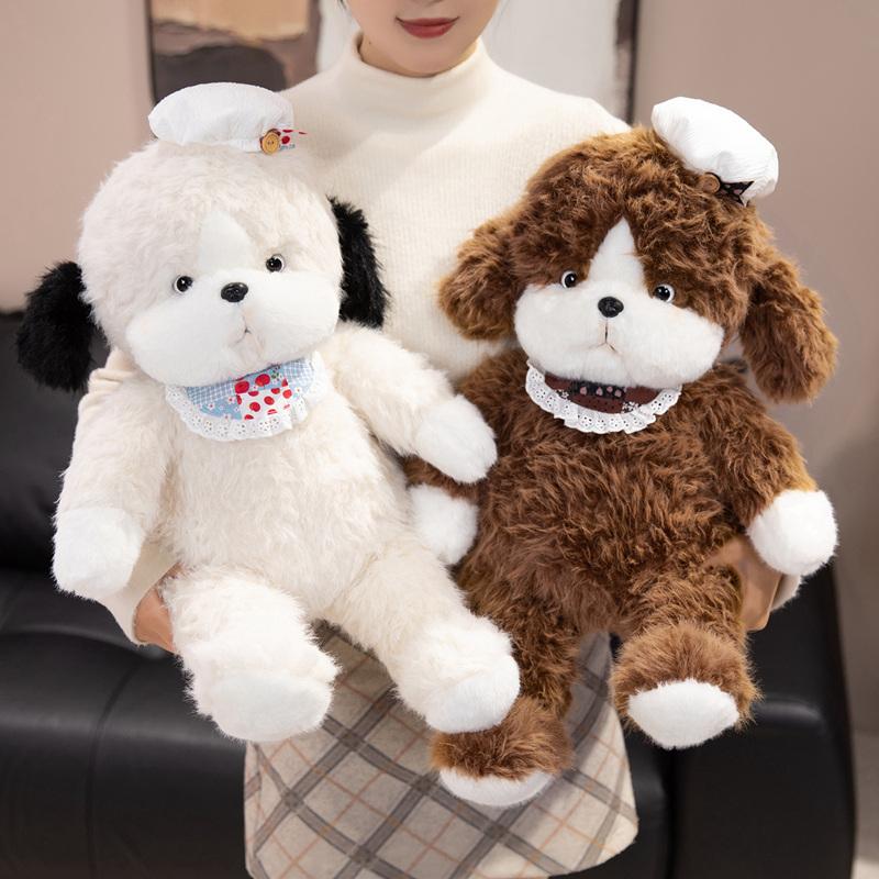 Non-Toxic Cartoon Dog Plush Toys Kawaii Animals Soft Stuffed Dolls Puppy Sleeping Companion Plushie Toys Christmas Gift