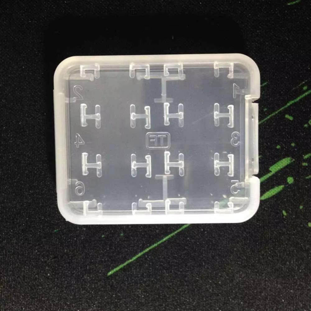 Transparent Memory Card Storage Case Dustproof Micro Box SD Card Holder SD SDHC TF MS Memory Card