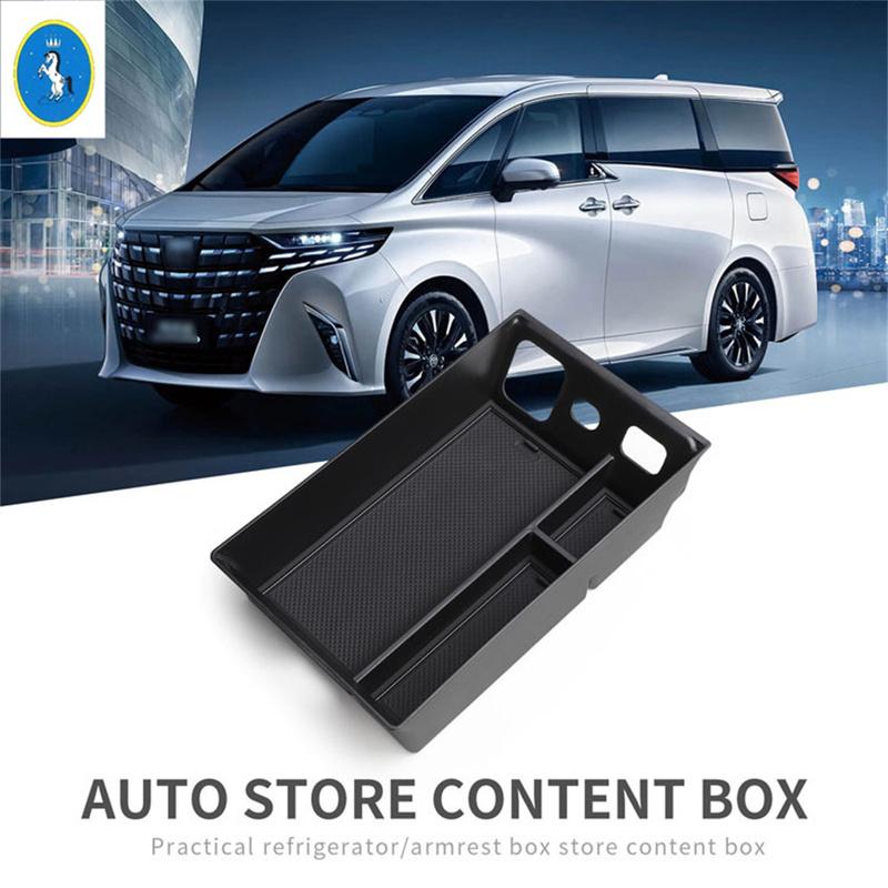 Center Armrest Storage Box Console Organizer Car Accessories Supplies Material For Toyota Alphard Vellfire 40 Series  2024