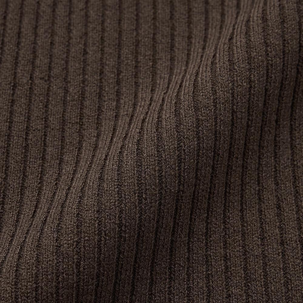 Gu Multi Way Rib Knit Dress  Long Sleeves