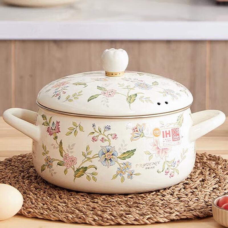 Эмалированная кастрюля FUJIHORO серии Provence