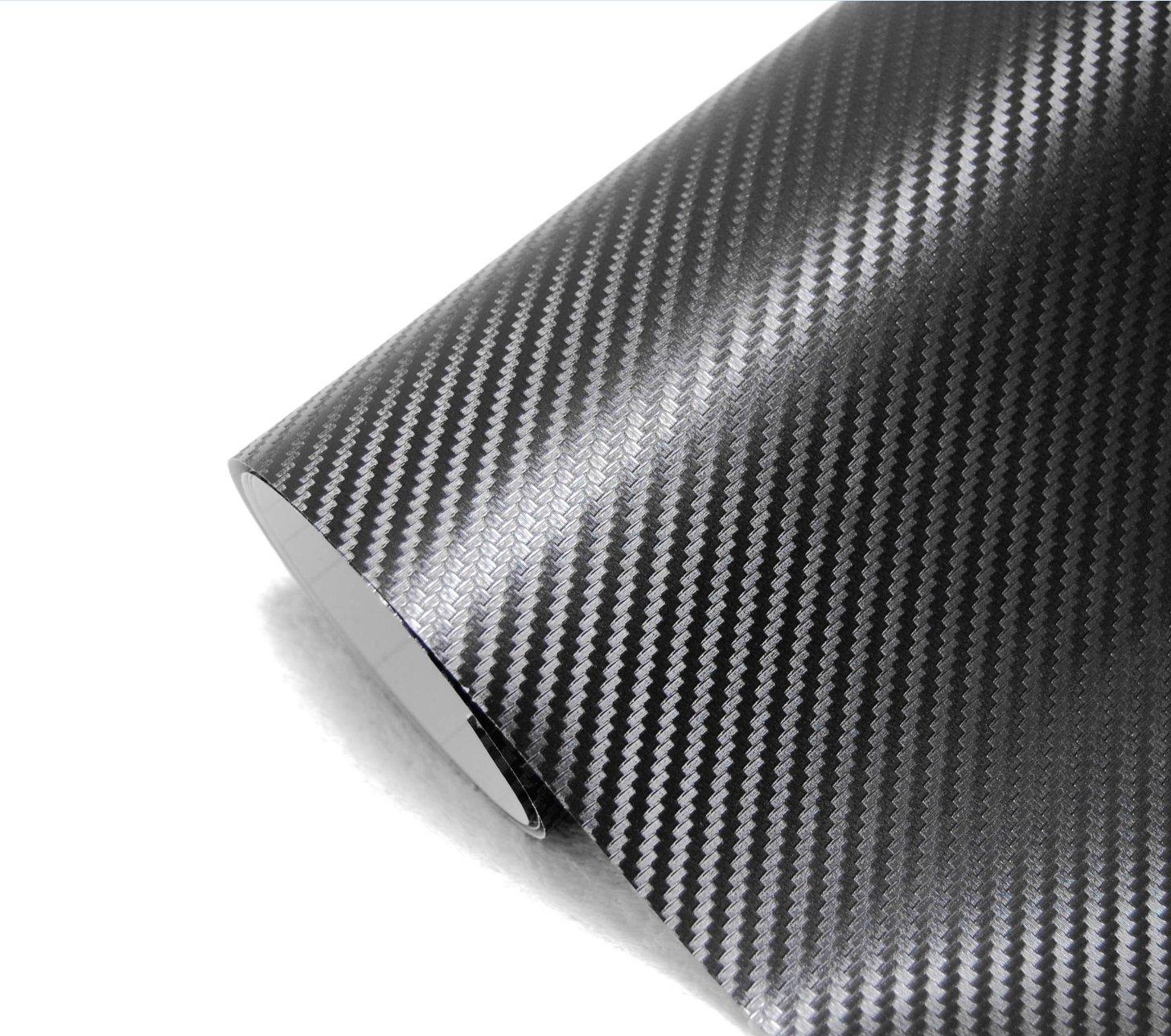 

IlMondoMall Amazing 3D Carbon Fiber Fiber Universal Fit Sheet/Carbon Sticker, (200x35cm)