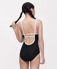 Lenomasuyeongbog Women'S Two-Way One-Piece Swimsuit Black Rn-Ls2G517-Bk