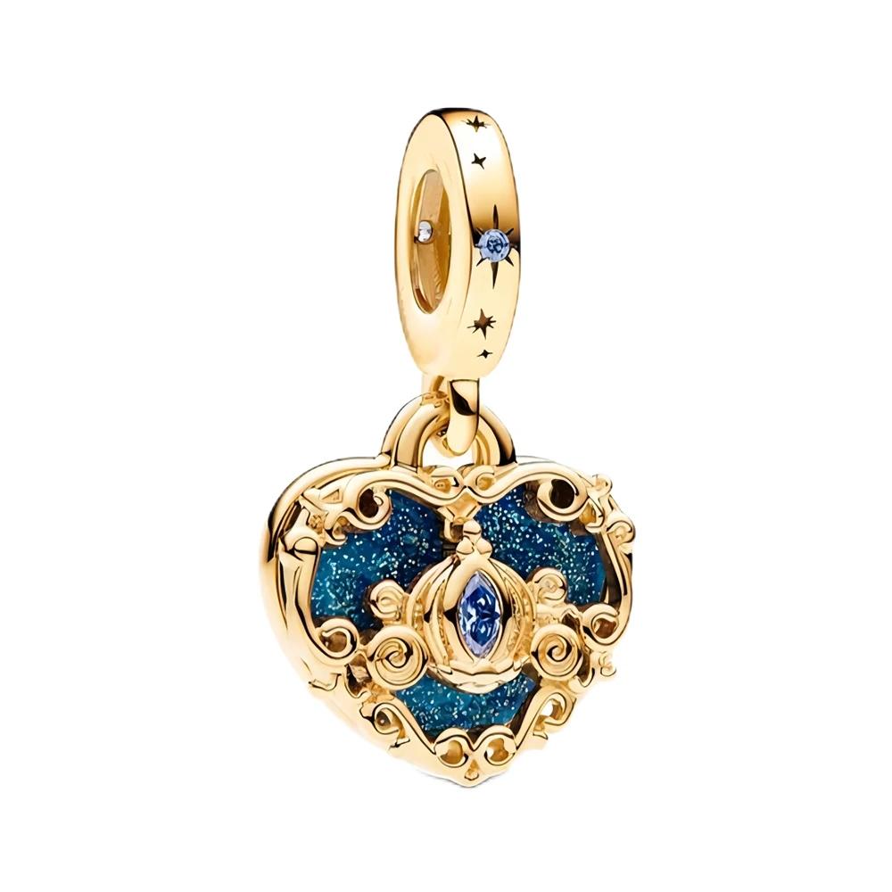 New Copper  Parkminnie Mickey Charm Bead Fit Original Pendant Bracelet Diy Jewelry Christmas Party Gift