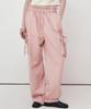 Nigaennikol Vintage Cargo String Wide Pants_Pink