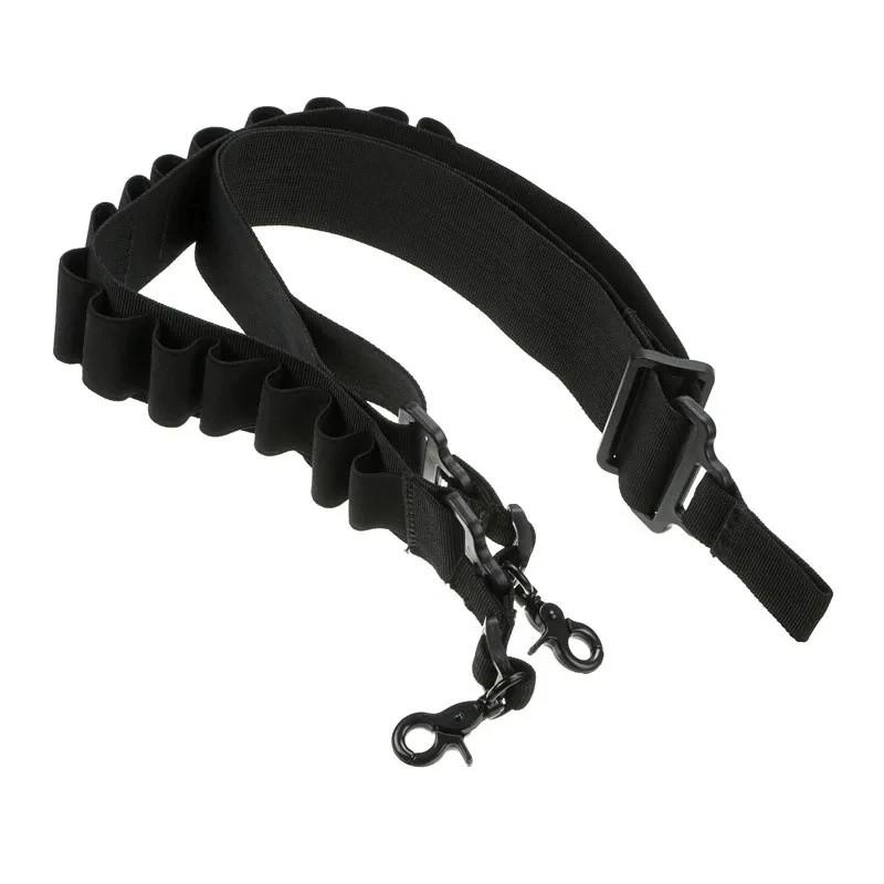 15 Rounds Tactical Shotgun Bullet Belt Multifunctional Tactical Two Point Shooting Gun Sling Outdoor Hunting Accessories