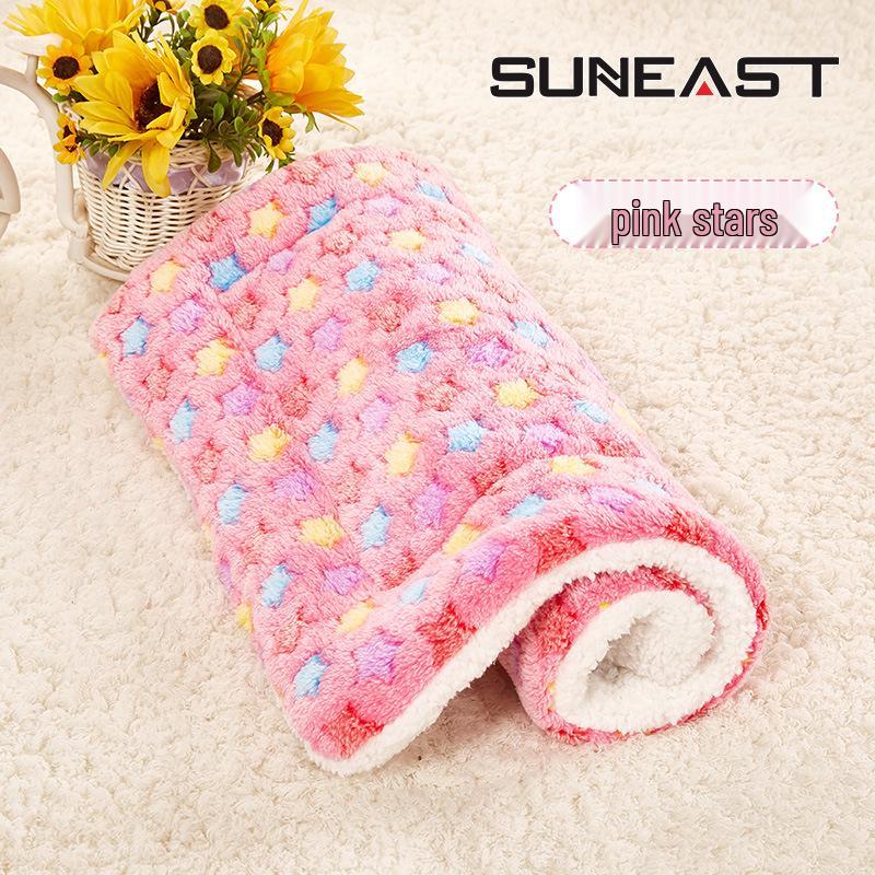 

All-Season Warm Cotton Pet Mat - Cat Blanket & Floor Cushion for Small/Medium Dogs Size 1 (35*27cm) (up to ~3 lbs)