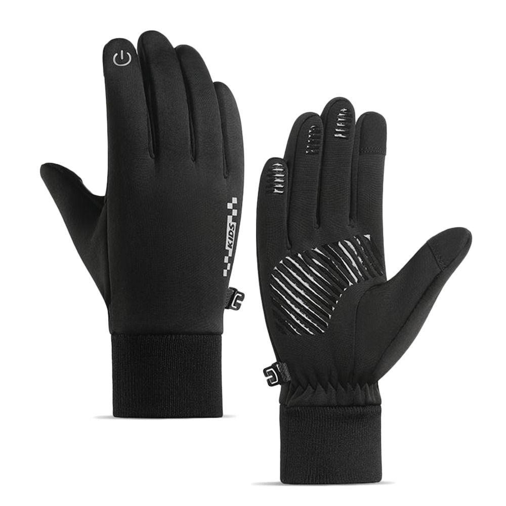 Touch Screen Kids Winter Gloves Non-slip Children Bicycle Gloves for Boys Girls